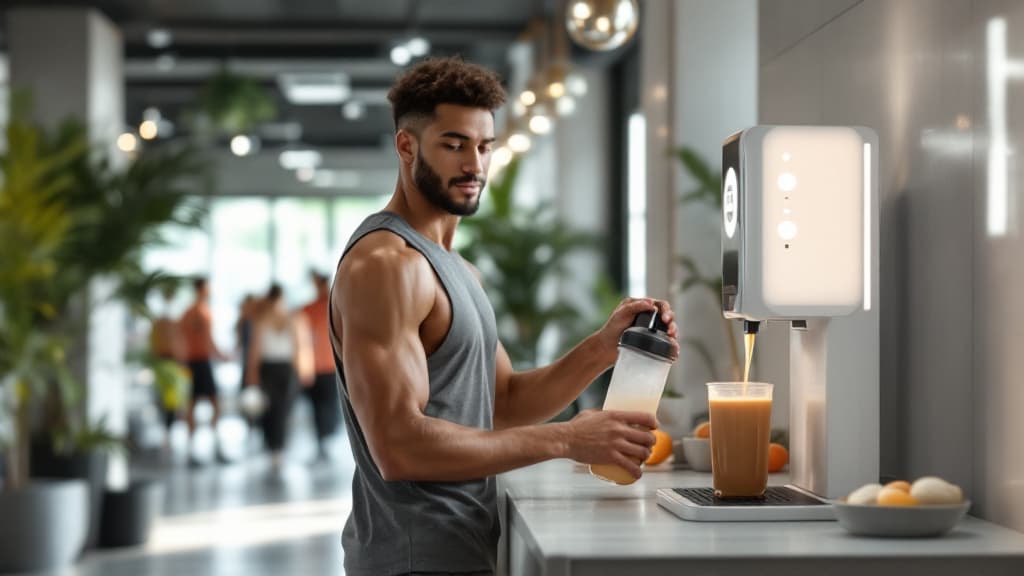 MixMatch nutrition station dispensing a personalized drink